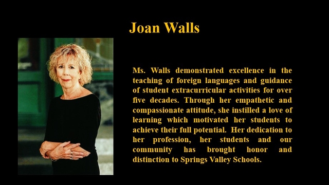 Joan Walls 2019